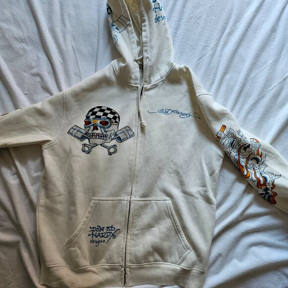 Vintage Ed Hardy Skull Hoodie - Picture 16 of 16